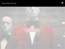 Tablet Screenshot of anthonytailoring.com